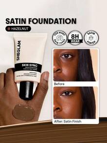 SHEGLAM Skin Sync Satin Foundation-Hazelnut - Hazelnut - View 1