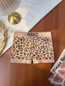 字母和豹纹印花女士低腰内裤 - 彩色 - 查看 6