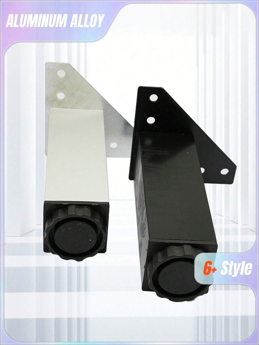 4-Piece Metal Triangle Shaped Furniture Leg Replacement Coffee Table, Cabinet Legs, Sofa Accessories, Hardware Accessories - Multicolor - View 1