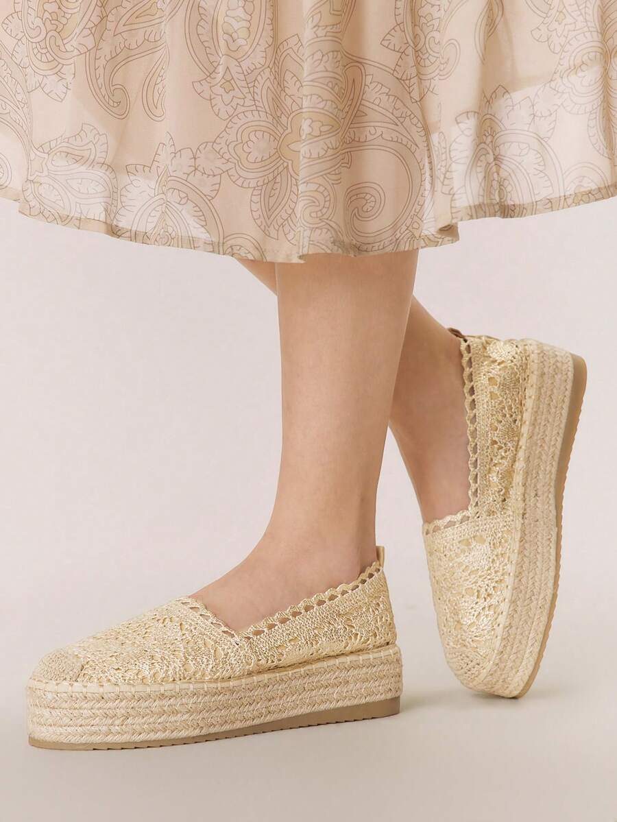 Giày sandal đế xuồng Styleloop dành cho nữ, kiểu dáng Bohemian, mang hơi hướng lễ hội âm nhạc miền Tây nước Mỹ cổ điển, phù hợp cho kỳ nghỉ, trang phục mùa hè, đồ dùng cần thiết khi đi du lịch. - Vàng 1 - Xem 1