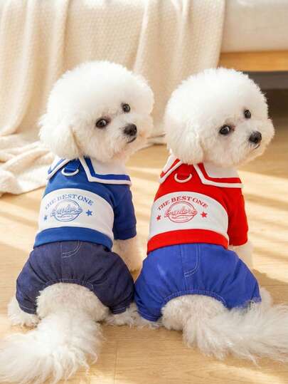 PETSIN Dog Clothing, Cat Clothing, Small Animal Four Legged Clothing, Spring And Summer New Items, Cat Clothing, Casual Clothing, Home Dog Clothing, Small Animal Jumpsuit