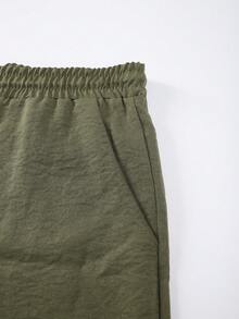 Manfinity Swimmode Bộ đồ nam cỡ lớn gồm áo sơ mi và quần short phối màu, trang phục đi biển, bộ quần áo nam cỡ lớn, bộ đồ đi nghỉ mát, bộ quần áo mùa hè cho nam. - Nhiều màu - Xem 8