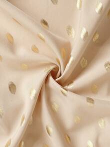 GlowEve CURVE Damen Große Größen Neue Khaki Gold Perle Dekor Knopf Lässig Elegant V-Ausschnitt Gerafftes Oberteil, geeignet für Urlaub und Dates, Frühling/Sommer - Khaki - Übersicht 7