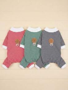 PETSIN Dog Clothing, Cat Clothing, Small Animal Four Legged Clothing, Spring And Summer New Items, Cat Clothing, Casual Clothing, Home Dog Clothing, Small Animal Jumpsuit - Multicolor - View 3