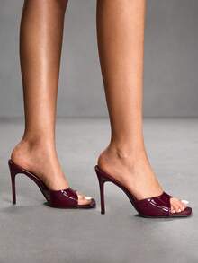 CUCCOO SZL Women Heeled Sandals - Mirror burgundy - View 10