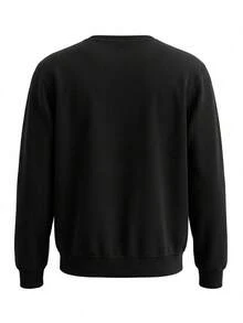 Champion Men's Lightweight Crewneck Sweatshirt Black - Black - View 2