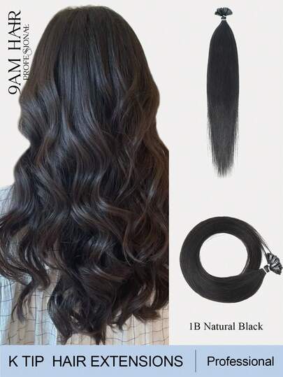 50G 50Pcs,K Tip Hair Extensions Straight Hair Extensions Natural Color V Tip Hair Extensions Silky Human Hair Extensions For Thin Hair Hot Fusion For Long Lasting Add Volume Elegant For Women Suitable For Party & Wedding