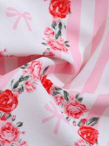 1 bộ áo tắm liền thân dệt kim in hoa cho bé gái, co giãn, nhanh khô, thoải mái, thích hợp cho hồ bơi, bãi biển, lướt sóng, kỳ nghỉ, du lịch mùa hè. - Hồng - Xem 8