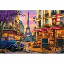 Puzzle 1000 Piece Paper Puzzle Decompression Puzzle Oil Painting Landscape Puzzle - Multicolor - View 12