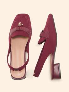 CUCCOO BASICS Sepatu Hak Tinggi Wanita, Sepatu Musim Semi - Burgundy - View 9