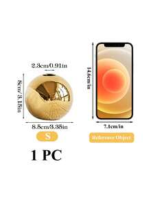 1Pc Bình gốm trang trí nhà thủ công, Bình hoa nghệ thuật thủy canh Quà tặng trang trí nhà, Bình gốm thủ công Bình tròn nhỏ Bình đựng cây Cốc cắm hoa Trang trí máy tính để bàn nhà (Vàng) - Vàng - Xem 13