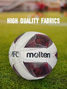 1pc High Elastic Puncture-Resistant Soccer Ball, Suitable For Training & Match, Comfortable Feel, Premium Fabric, Precision Machine Stitched, Applicable For Indoor & Outdoor Use - Multicolor - View 6