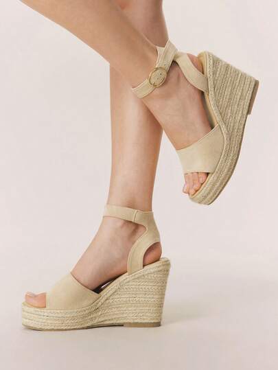 Styleloop Sandalias de plataforma y cuña para mujer