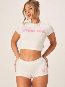 Missguided x Playboy Women Two-Piece Outfits - White - View 1
