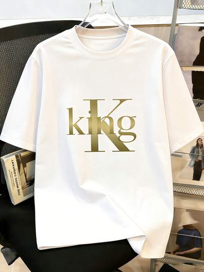 Manfinity Joysei Duck Pattern Print Design On Abdominal Muscles, Men's Fashionable Summer Casual Sportswear, Men's Top