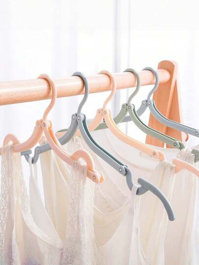 Foldable Travel Clothes Hanger Space Saving Retractable Non Slip Portable Hanger For Home Outdoor Camping RV Dormitory Storage