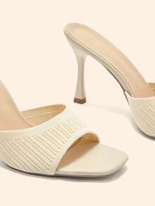 CUCCOO BASICS Women Heeled Sandals Spring Shoes - Beige - View 6