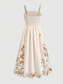 SHEIN 少女碎花优雅吊带连衣裙 - 彩色 - 查看 7