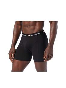 Champion 4 Pack Men's Boxers - Black - View 2