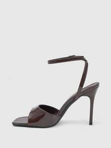 CUCCOO SZL Giày sandal cao gót dành cho nữ - Màu cà ri đậm - Xem 5