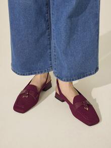 CUCCOO BASICS Sepatu Hak Tinggi Wanita, Sepatu Musim Semi - Burgundy - View 5