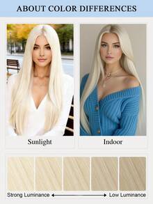 Tóc nối đầu phẳng, tóc nối thật, không đường nối và vô hình, tóc thẳng màu vàng, dài 16-22 inch, 50g, nối nhiệt vô hình, đầu tóc mềm mại với keratin, giúp tăng chiều dài và độ dày cho tóc, thích hợp cho đám cưới, sử dụng hàng ngày và tiệc tùng. - Nhiều màu - Xem 14