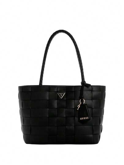 Guess Maylee Woven Girlfriend Women's Tote Black