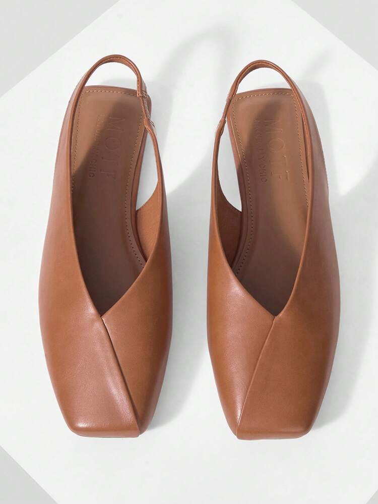 WOMEN PU LEATHER SLINGBACKS FLATS VALENTINE'S DAY SPRING SHOES