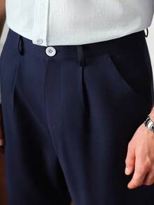 Core Aspect Conjunto casual de camisa de manga corta y pantalones cortos con estampado de caballero para hombres - Multicolor - Ver 5