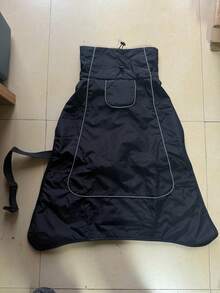 Waterproof & Windproof Dog Jacket With Thermal Lined And Reflective Strips, Suitable For Medium To Large Dogs, Winter - Black - View 13