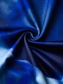 Xyvia Women's Random Printed Simple Daily Dress Maxi Women Outfit - Navy Blue - View 5