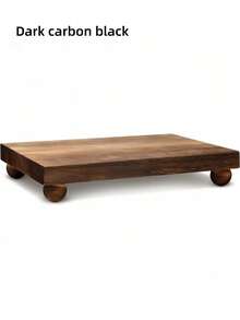 1PC Farmhouse Wooden Riser Stand For Kitchen Bathroom Counter Table Decor Rustic Desktop Wood Shelf Set Multi Use Shelf For Plants Candles Vase Organizer Home Decoration Fall Harvest Party Wedding Centerpiece Decor - one size fits all - View 1
