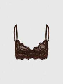 ROMWE 3 Peças Conjunto Sutiã Bralette Casual com Renda e Sem Arame - Multicolorido - Visão 8