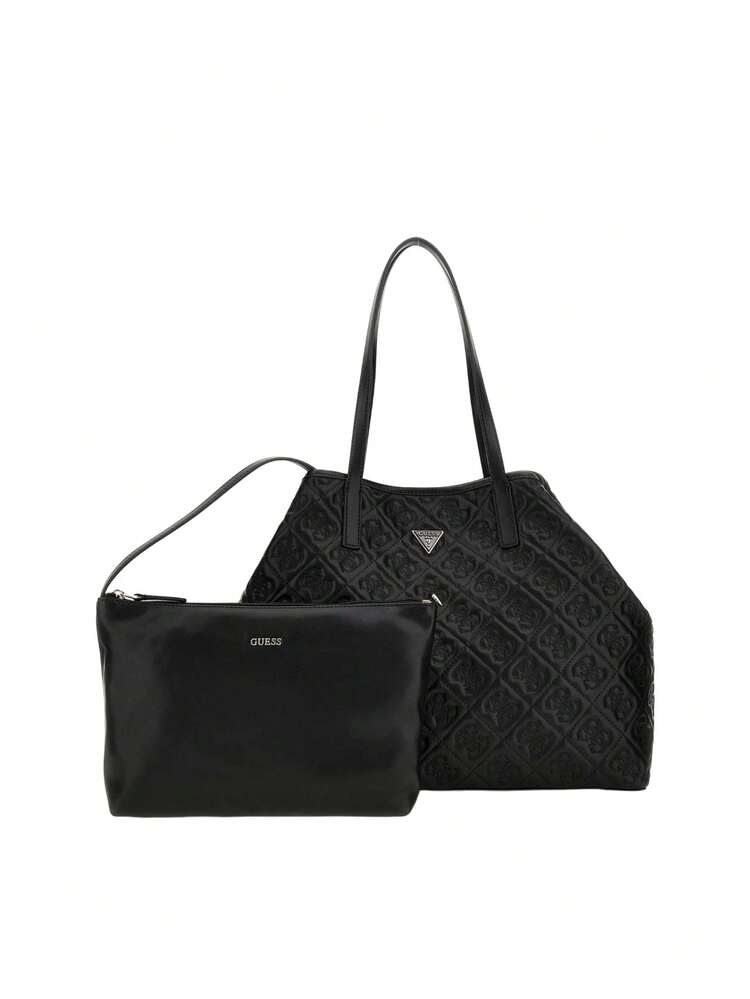 Guess Adelasia 2 In 1 Women´S Tote Bag Black Large - Negro - Añade 1