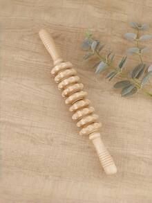 1PC Multifunctional 9 Wheel Wooden Massage Roller Gua Sha Tool Body Scraping Massager For Whole Body Relaxation Deep Tissue Muscle Massage Home Travel Use - Multicolor - View 4