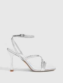 CUCCOO SZL Women's Fashion High Heel Shoes - Silver - View 2