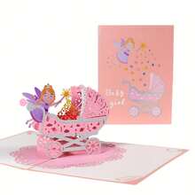 Joivida 1pc Small Cart 3D Greeting Card, Hand Stitched Desktop Decoration, Suitable For Study, Bedroom, Living Room, Suitable For Christmas, Halloween, New Year, Valentine's Day, Easter Gifts - Birthday greeting card - View 5