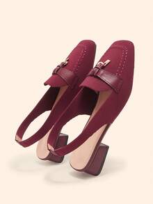 CUCCOO BASICS Sepatu Hak Tinggi Wanita, Sepatu Musim Semi - Burgundy - View 8