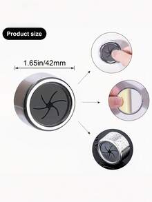 1/3/8PCS Self Adhesive Wall Mounted Towel Rack Round Stainless Steel Holder For Kitchen Bathroom Cabinet Garage No Drilling Space Saving Hanging Organizer Home Decor Accessories - Multicolor - View 6