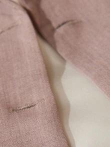 BELROSIE Conjunto minimalista de duas peças para mulheres: regata, jaqueta sem mangas em cor sólida e saia plissada. - Castanho - Ver 3