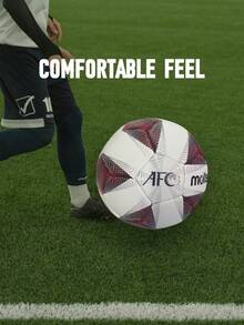 1pc High Elastic Puncture-Resistant Soccer Ball, Suitable For Training & Match, Comfortable Feel, Premium Fabric, Precision Machine Stitched, Applicable For Indoor & Outdoor Use - Multicolor - View 3