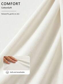 Fluxe T-shirt ample à manches longues et col rond pour femmes, blanc. Parfait pour le port casual, un Top de tous les jours , le sport en salle, l'entraînement ample, les vacances, l'été, le printemps, la Saint-Valentin, les sorties, les vacances, le casual - Blanc - Voir 4