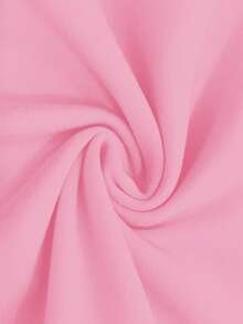 SHEIN Women's Solid Color Round Neck Casual Loose Fit Tank Top - Pink - View 3