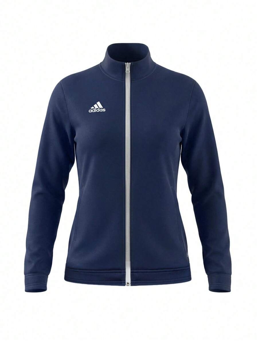Adidas جاكيت رياضي نسائي Entrada 22 باللون الأزرق الداكن - فريق الأزرق البحري - مشاهدة 1