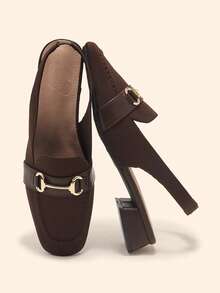 CUCCOO BASICS 女士时尚高跟鞋 - 咖啡棕 - 查看 5