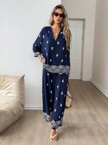 Easowa Women Two Pieces Outfits Vacation Outfits Women,Casual Clothes - Black - View 5