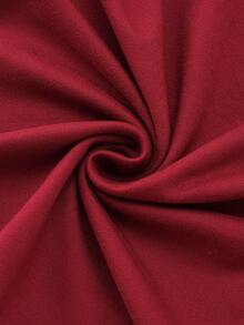 GlowEve CURVE Plus Size Women Elegant Sleeveless Rhinestone Button Elastic Top - Burgundy - View 6