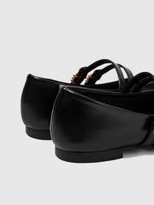 Sleekvia 女士搭扣设计日常旅行休闲鞋 - 黑色 - 查看 5