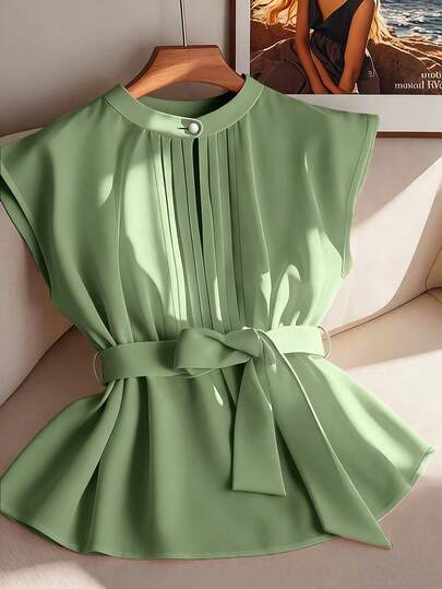 GlowEve CURVE 优雅的夏季度假衬衫，适合大码女士