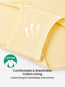 LUVLETTE 3条装棉质Logo中腰平角女式内裤套装-粉色 - 彩色 - 查看 5